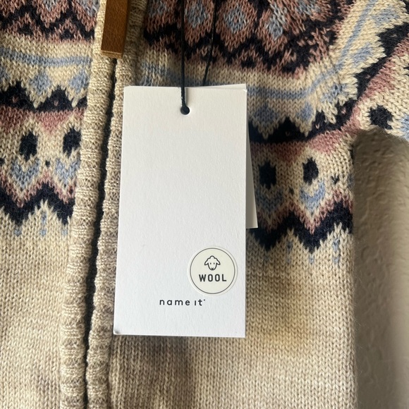 NWT Name It Charming wool fair isle print zip up baby one piece Sz 2-4 month - Picture 3 of 6